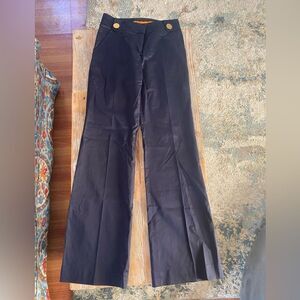 Tory Burch wide leg navy blue pants